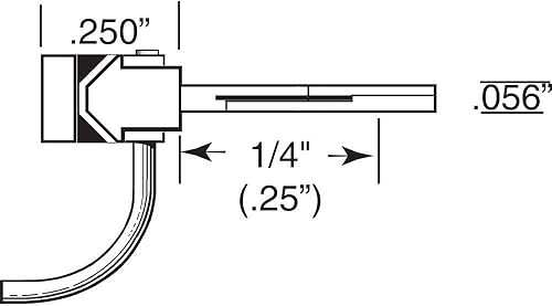 Miniatura 3 de Acoplador de bigotes HO, juego central de 1/4" (2pr)