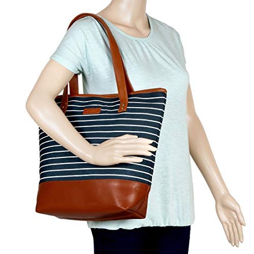 Lychee-bags-Women-Canvas-Print-Blue-Tote-Bag