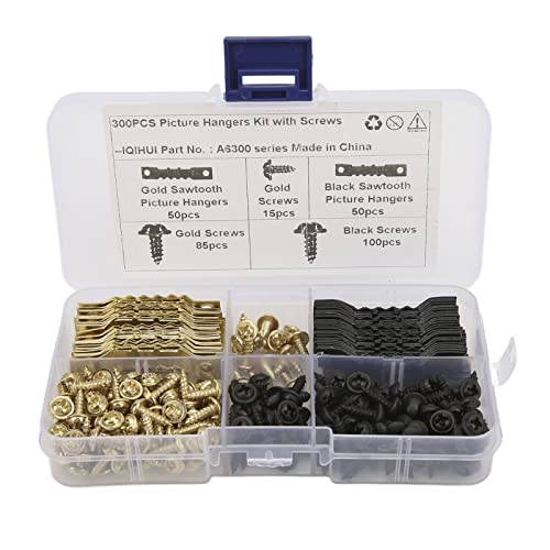 El Mejor Listado de Secciones y partes de marcos al mejor precio. 49 Herrajes para Colgar Cuadros, 100 Piezas de 4 Mm de Doble Orificio. Colgadores de Cuadros de Dientes de Sierra con Kit de Tornillos de 240 Piezas Para Colgar Marco de Fotos Reloj