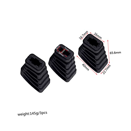 Toyvian 6pcs Pies de Rack para Batería para Soporte de Platillos Partes de Percusión Pies de Goma para Estabilidad miniatura 3