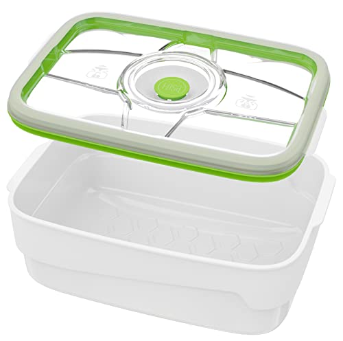 FOSA Boîte sous-vides 4-en-1, Série Munich, rectangulaire de 4.0 L, adaptée au micro-onde et à la marinade