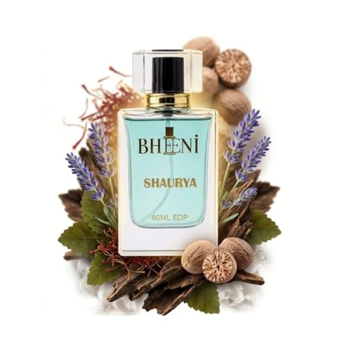 Image of Shaurya Eau De Parfum Unisex | Saffron Oud Nutmeg Musk Perfume | Long Lasting EDP 60ml | Bold Luxury Fragrance | Gift for Him
