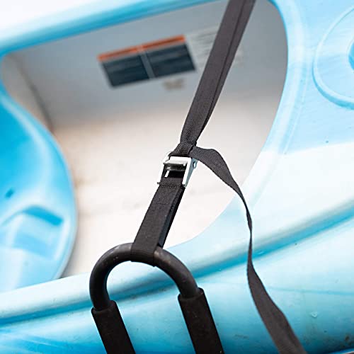 SCS Direct Kayak Roof Rack Sets - Two Kayak Racks for Cars and SUVs - Universal Fit Carriers Mount on Crossbars for Easy Travel with Kayaks Canoes and Surfboards by PaddleSports+ - Thumbnail 3