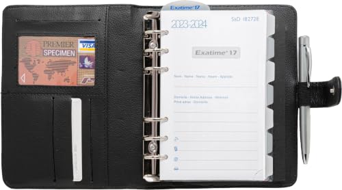 Exacompta Organiseur Exatime 17 Baltique 15x19 cm Sept 2026-Déc 2027 Noir – vue 2