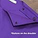 SEA&ALP Men's Fashion Clothes African Shirt and Pant Suit Dashiki Long Sleeve Casual Outfits Blouse Pockets Purple T51 X-Large