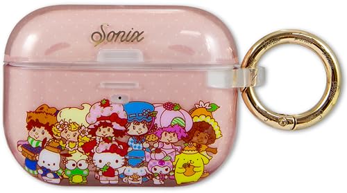 Sonix x Sanrio Case for AirPods Pro 2 & Pro 1 (1st/2nd Gen) - Hard Shell Cover with Keychain Wireless Charging | Hello Kitty & Friends x Strawberry Shortcake