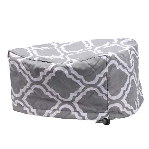Funda para proyector Zunate, cubierta anti polvo de tela acolchada impermeable para unidades de techo de 13.78x13.39x8.27 pulgadas color gris miniatura 2
