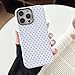 Sayoaho Compatible with iPhone 15 Pro Max Case, Fashion Cute Polka Dot Pattern Aesthetic Design for Women, Soft TPU and Hard Back Shockproof Phone Case for iPhone 15 Pro Max 6.7 inch, White