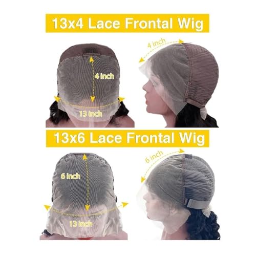 Perruque marron chocolat 13x4 lace wig densité 200% pour un volume maximal - 4