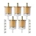 LIDSCURA 5 Pcs 3/8 Inline Fuel Filters Industrial Tractors Cars Trucks Motorcycles Gas Powered Engine Inline Gas 3/8
