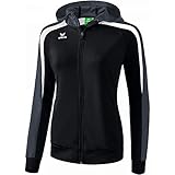 Erima Damen Kapuzenjacke Liga 2.0 Schwarz/Weiß/Dunkelgrau 48