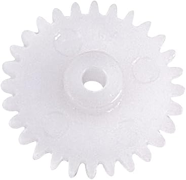 Bettomshin 20Pcs 0.5 Modulus Plastic Gears, 8 Teeth Model 082A OD 5mm Hole Dia 2mm Thickness 5mm Reduction Gear Plastic Worm Gears for RC Car Robot Motor