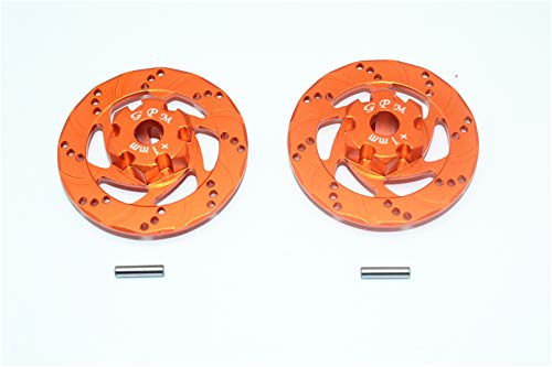 GPM for TRAXXAS 1/7 Unlimited Desert Racer Aluminum +1MM HEX with Brake DISK-4PC Set (Orange)