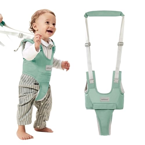 Baby Walking Harness-Handheld Assistant Belt- Toddler Infant Walking Aid for Trainer & Support 7-24 Month Old (all-season-Green-1819)