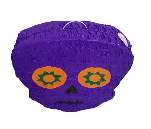 Traditional Day of the Dead Pinata | Sugar Skull “ Dia de Muertos “ Piñata | Mexican Calavera Decoration | Halloween Catrina Party Celebration | Cinco de Mayo Fiesta Supplies | Assorted Color - Thumbnail 5