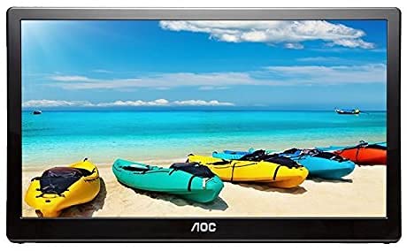 AOC I1659FWUX 15.6" USB-Powered Portable Monitor, Full HD 1920x1080 IPS, Built-in Stand, VESA (New)