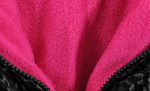 Little Girls' Black Animal Print Jacket Coat W/Hat4