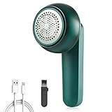 NIUAWASA Sweater Pill Remover Fabric Shaver USB Rechargeable Electric Lint Remover for Clothes 6 Leaf Blades Battery Operated Sweater Shaver for Lint Balls Furniture Couch Blanket