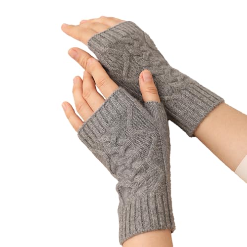 Guantes sin dedos de cachemira pura premium confeccionados con lana 100% natural