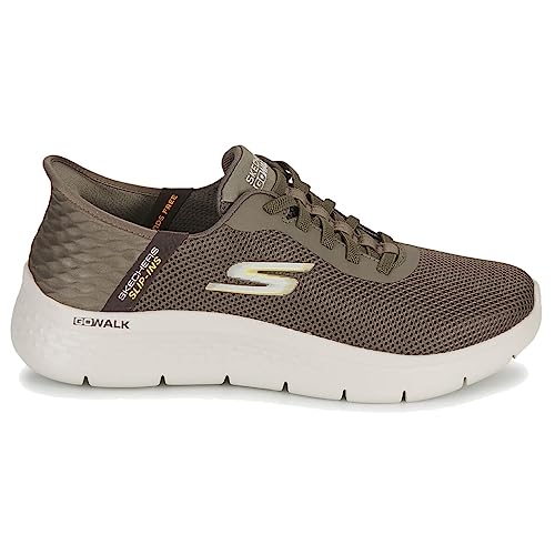 Skechers Herren Go Walk Flex Up Hands Free Slip-ins Sneaker, Braun, 50.5 EU Weit – Ansicht 5