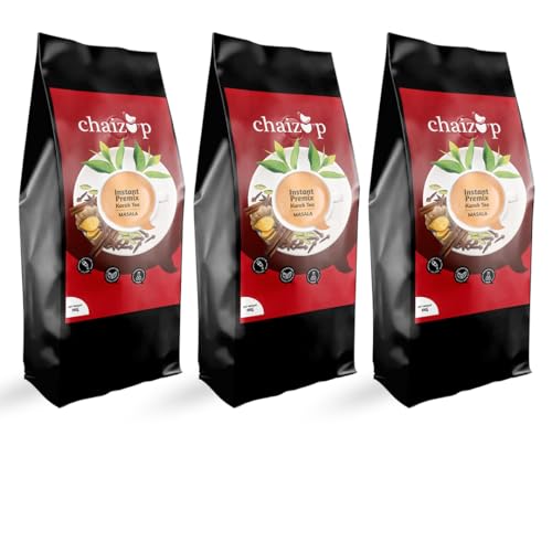 Image of Chaizup Premium 1 Min Instant Masala Tea Premix - 1kg Poly (Pack of 3) | Masala Flavours | Approx. 216 Servings | 3kg