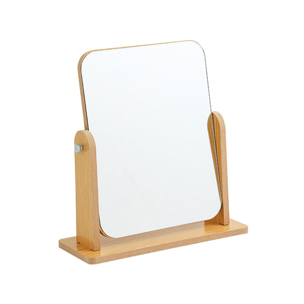 Miroir de maquillage rotatif en bois pour coiffeuse de chambre élégante