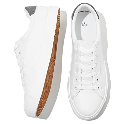 FRACORA Mens White Tennis Shoes Low Top Fashion Sneakers PU Leather Casual Shoes for Men(White, US9)