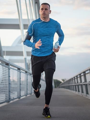 3 Pack Moisture-Wicking Long Sleeve T-Shirts for Men - Lightweight Quick-Dry Casual Tee Shirt for Gym Workout Running2