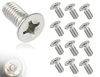 Emezddo 12 Stück Rotor Schrauben für Bremsscheiben Auto,Edelstahl Bremsscheibenschraube,Rotorschrauben zur Befestigung von Autobremsscheiben,Bremsrotorbolzen,93600-06014-0H Screw,Kompatibel mit Honda