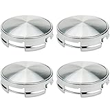 Modengzhe 62mm Wheel Center Caps Rim Hub Center Covers Replacement 63mm Lug to Lug (Silver) - 4Pcs
