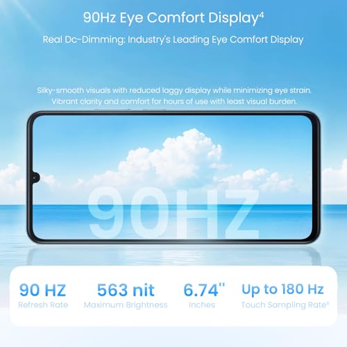 Image of realme C71 4G Smartphone 6GB+128GB Sea Blue, 6.745 inch Screen, 90Hz Eye Comfort Display, 6300mAh Battery, 37MP Cameras, Unisoc T7250 Chip, IP54