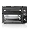 Ninja toaster oven double oven with flexdoor flavorseal smart finish rapid top oven air fry bake roast toast fry pizza convection oven 13 in 1 black dct402bk  urban country home decor