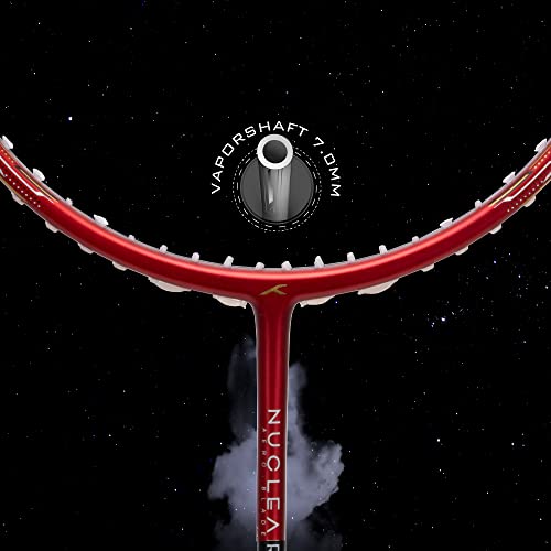 Image of Hundred Nuclear 72 Carbon Fibre Unstrung Badminton Racket with Full Racket Cover for Intermediate Players