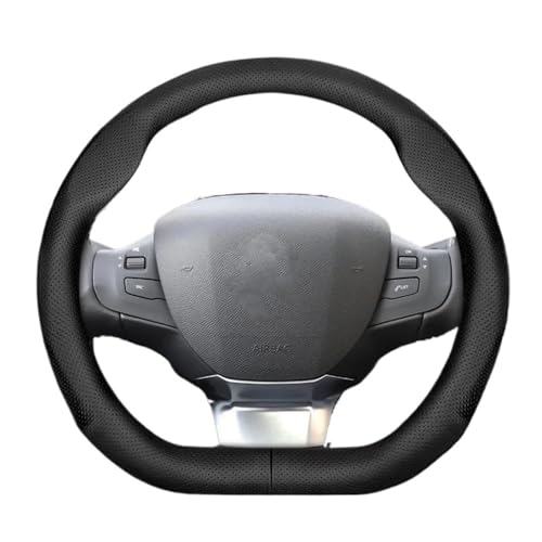 �X�e�A�����O�z�C�[�� �ɓK������ �v�W���[ �X�e�A�����O�z�C�[���J�o�[�����^ 308 408 508 2008 3008 E3008 RCZ Accesorios �p�������� �Ԃ̕ی�J�o�[(Pores Brown,S)