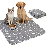 Puppy Pads with Pheromones, Washable Puppy Pee Pads for Dogs Reusable Puppy Pads for Dogs and Cats - Leak & Odor Proof, Non-Slip Base Training Pads for Home & Travel (M: 27.6