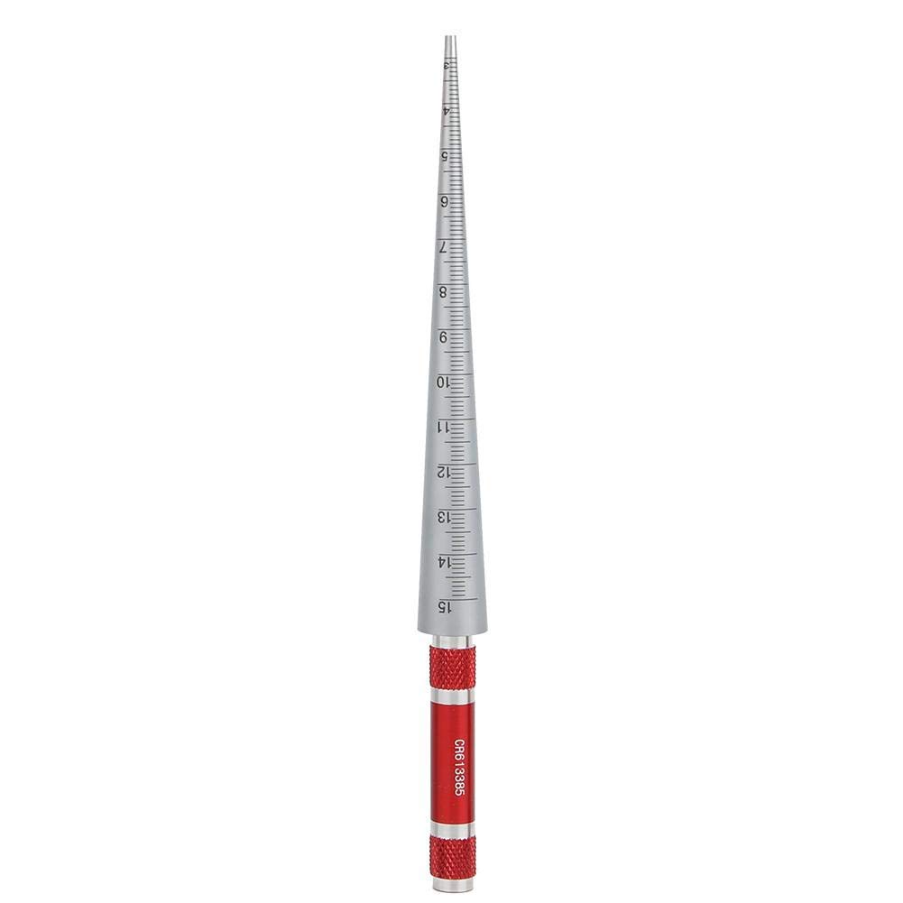 Calibro Conico Foro Calibro Conico Saldatura in Acciaio Inossidabile Righello Calibro Conico Foro, Utensile Manuale Di Misurazione 1-6.5/3-15/15-30/30-45mm(3-15mm)