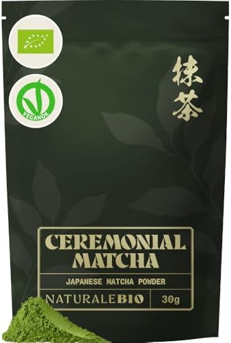NaturaleBio Organic Ceremonial Grade Matcha Powder Uji Japan Umami Flavour