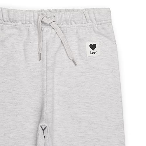 Image of Alan Jones Clothing Girls Mid Rise Pack of 2 Joggers Track Pants | Side Pockets | Elastic Waist with Drawstring | Regular Fit