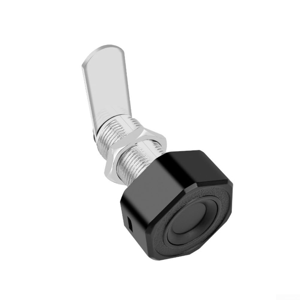 Smart Fingerprint Cabinet Lock with APP Control, Rechargeable Zinc Alloy Electric Drawer Lock for Tuya Smart Lifes, Remote Control, for Cabinets(30mm Black)