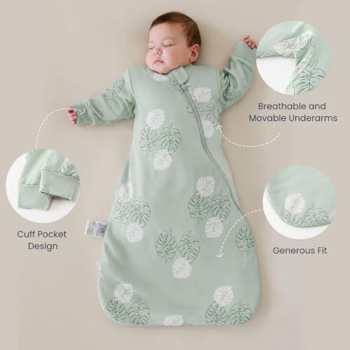 Image of Unisex Sleeping Bag for Babies and Toddlers 1.0 Tog Sleep Sack 18-36 Months, Newborn Sleep Sack, Wearable Blanket Baby, Sleep Sack with Sleeves, Gifts for Baby