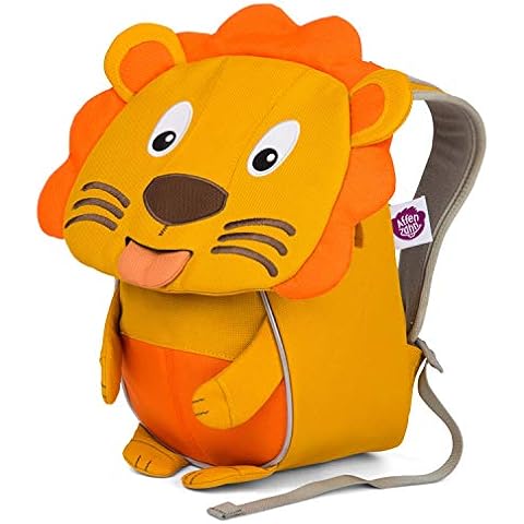Affenzahn Little Friend Kids Backpack 25cm, Lion - Yellow, standard size, Children's Backpack Cover