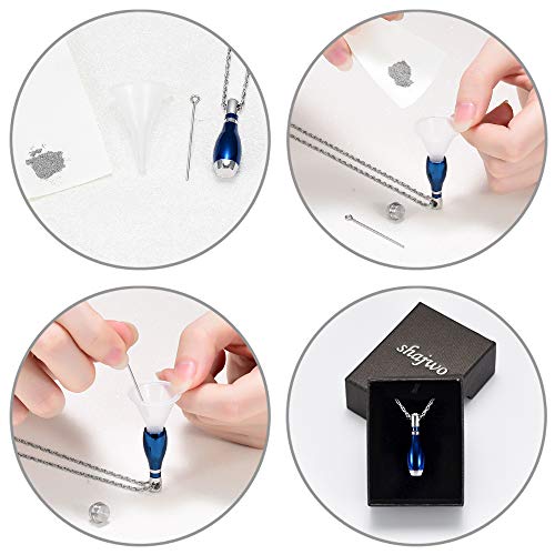 Shajwo SH-F20191026-BLUE Cremation Jewelry Bowling Pin Urn Necklaces thumb #5