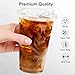 Dealusy 100 Pack - 20 oz Clear Plastic Cups with Lids, Sturdy & Food Safe Iced Coffee Cups with lids, Disposable Plastic Smoothie Cups for Cold Drinks, Sip Lids