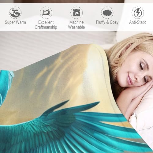 Couverture de canapé chaude oiseau mignon pour réchauffer votre foyer