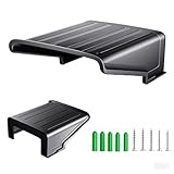 FINXRoll Black Square CCTV Security Sun Rain Shade Camera Cover Shield Protective Roof for CCTV Outdoor Surveillance Camera Hikvision/Nest/Ring/Arlo/Dome/Bullet