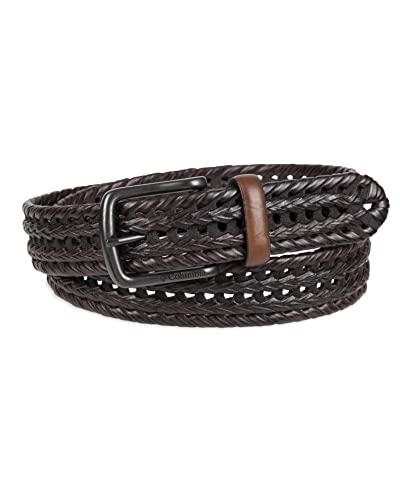 Columbia Men's Braided Belt-Casual Dress with Single Prong Buckle for Jeans Khakis2