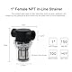 Suerhatcon Pipeline Filter 1 Wasserpumpenfilter mit 100 mesh Edelstahlsieb, Inline-Maschensieb Wasserpumpe Filter für Gartenbewässerung…