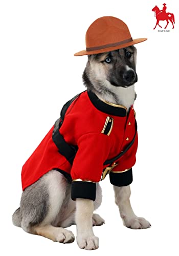 Disfraz para perro Mountie rojo talla M miniatura 2