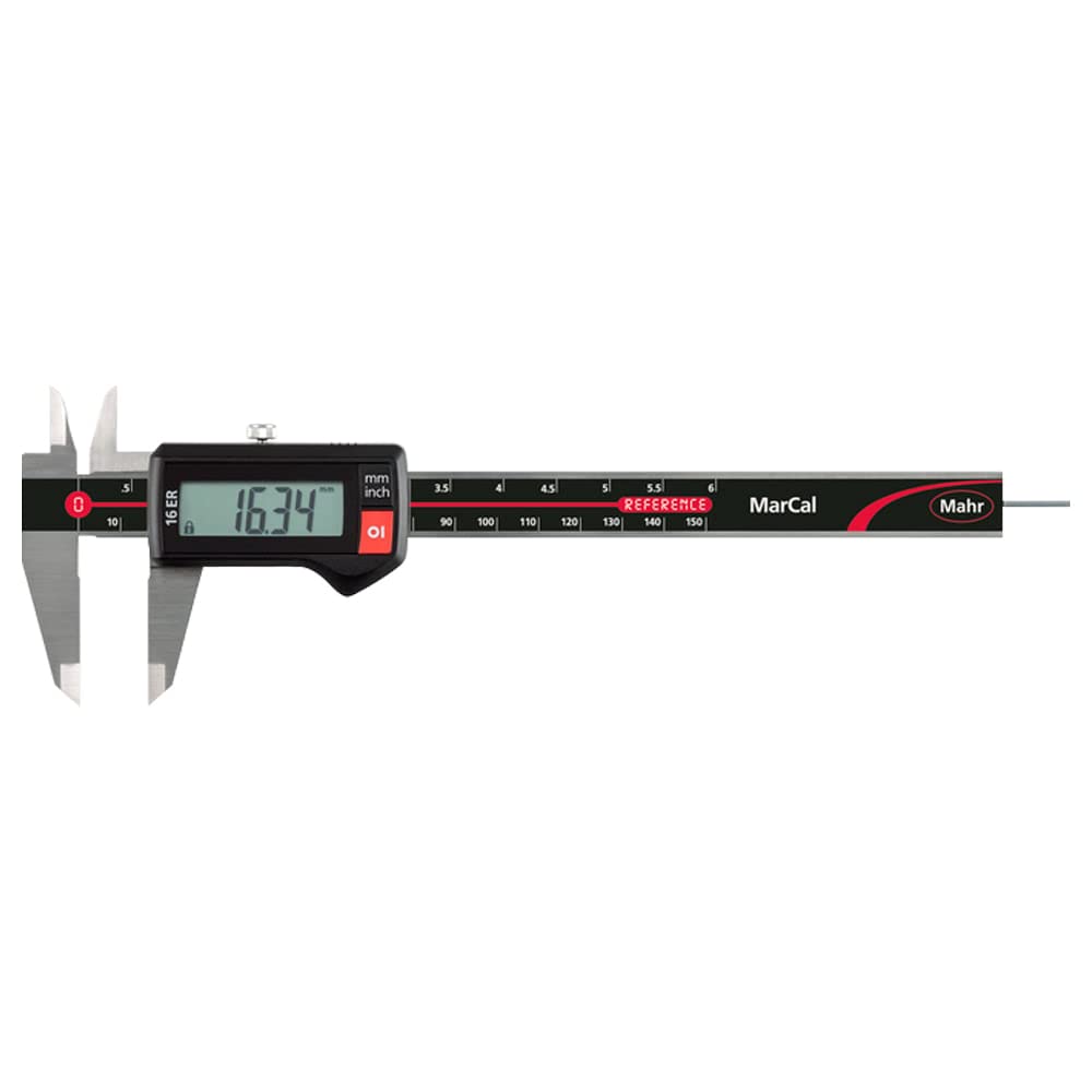 Mahr 4103301 MarCal 16 EWR Digitaler Messschieber mit Reibrad, 0-150 mm Reichweite