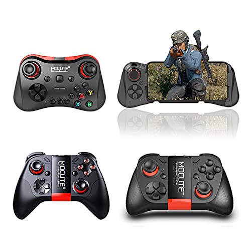 Yongqin Controlador de jogo móvel para Mocute, Gamepad sem fio Bluetooth para celular com joystick,